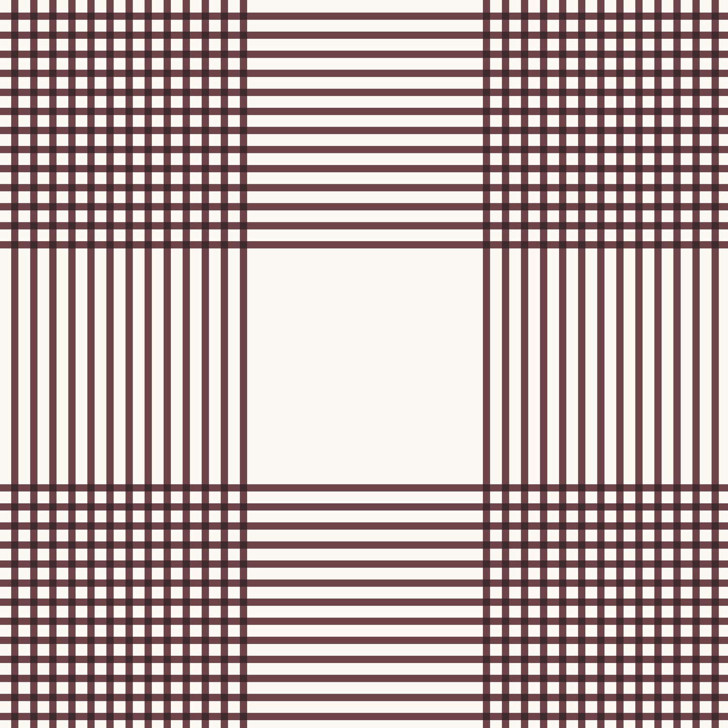 Vintage Gingham Wallpaper in Burgundy in a closeup view