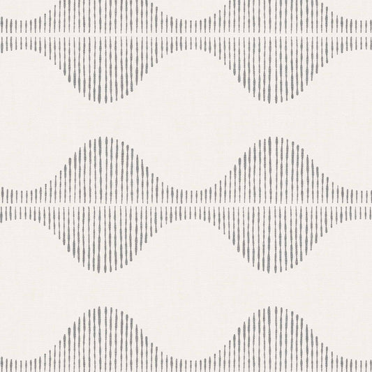 Bring a wave of modern beauty to any room with this stunning Wavy Line Art Wallpaper! The subtle gray on cream design is completely gorgeous and sure to make a statement in any space.