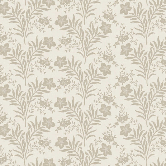 Closeup of our Wildflower Vines Wallpaper in Neutral