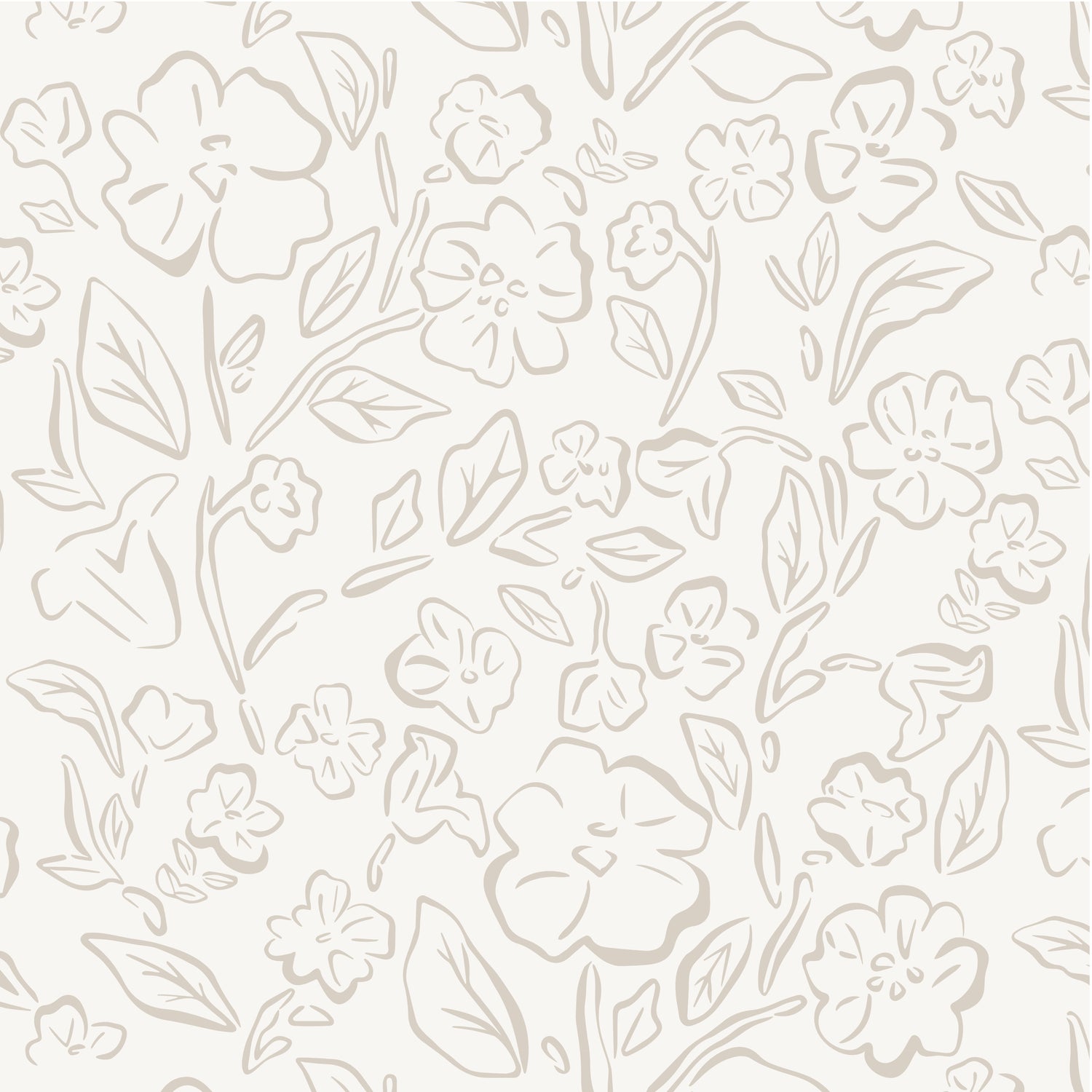 This Beverly Wallpaper in nude offers a stylish and feminine touch with its delicate floral design shown zoomed in.