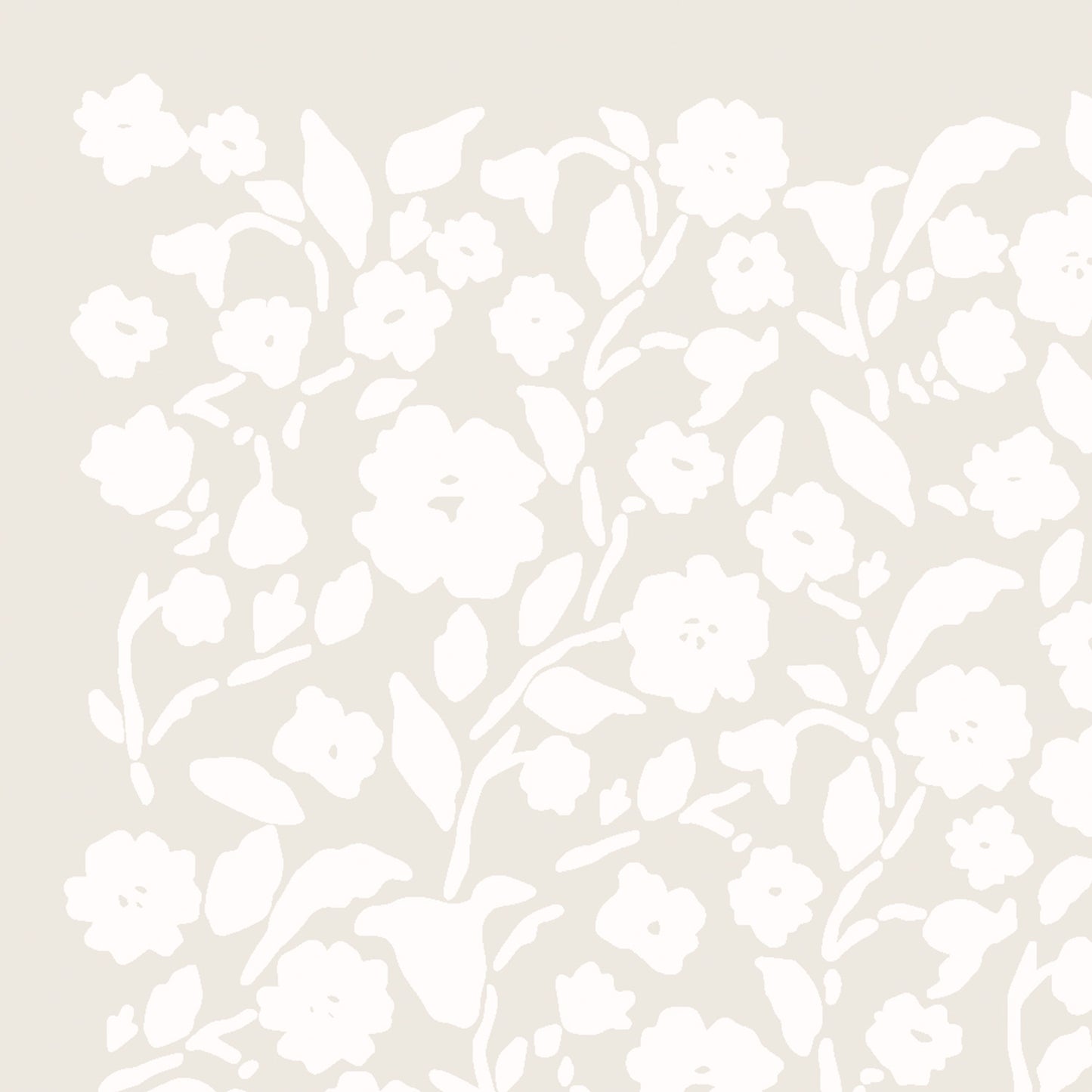 Chelsea Wallpaper - White on Taupe