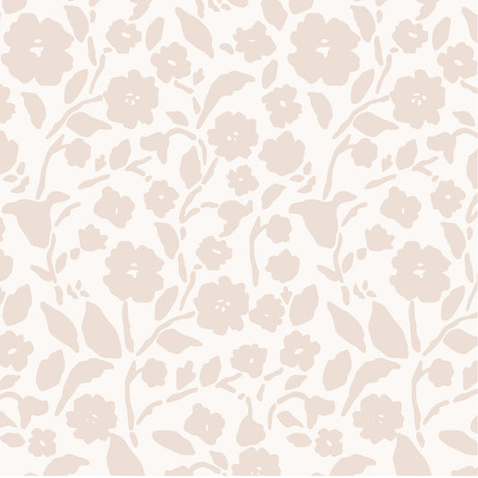 Add a touch of femininity to your space with our Lexington Wallpaper in a soft pink hue shown zoomed in.
