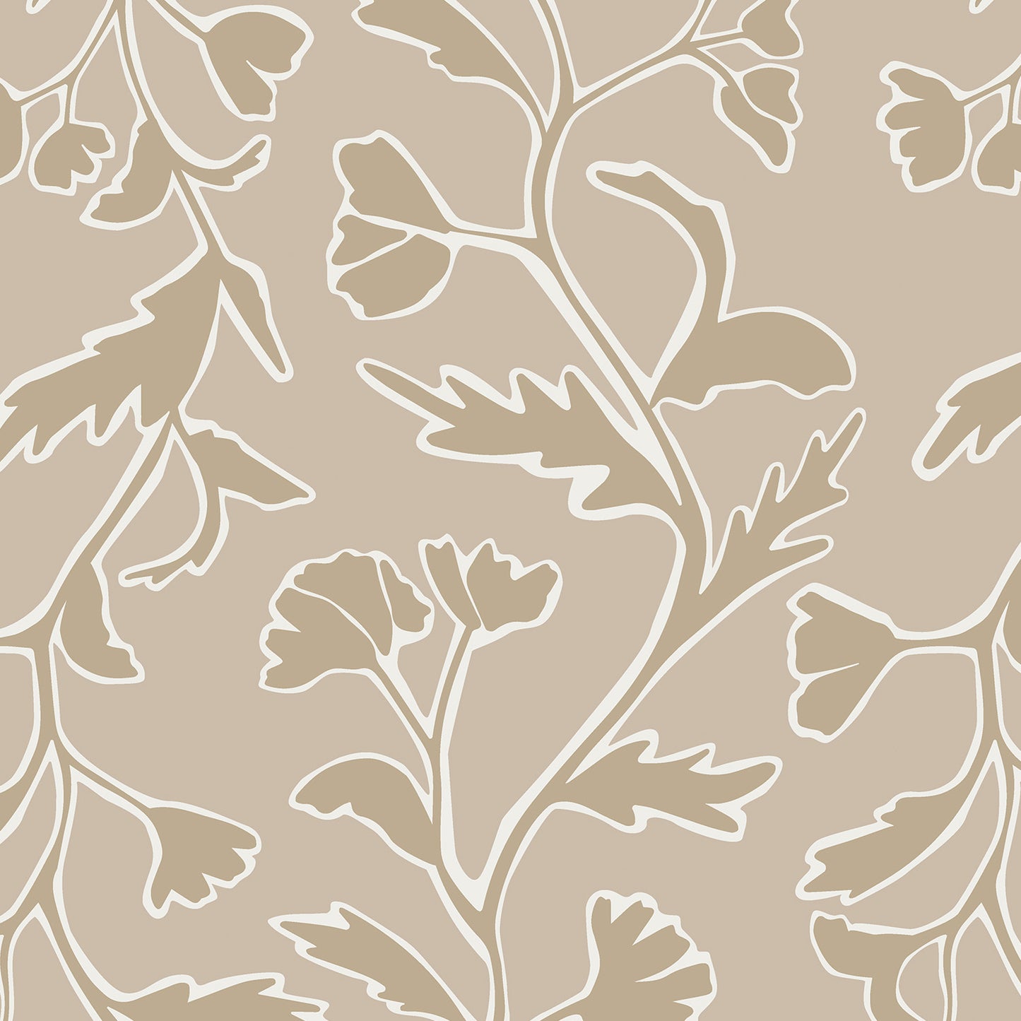 Quincy Wallpaper - Rosy Taupe