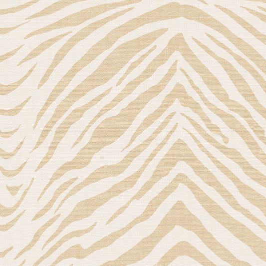 Zebra Wallpaper - Light Tan