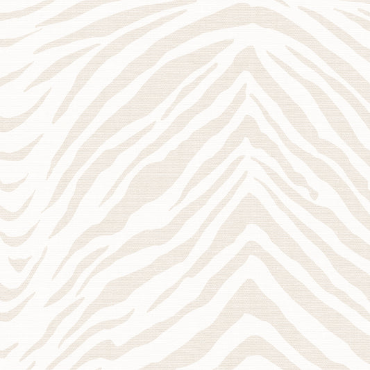 Zebra Wallpaper - Off White