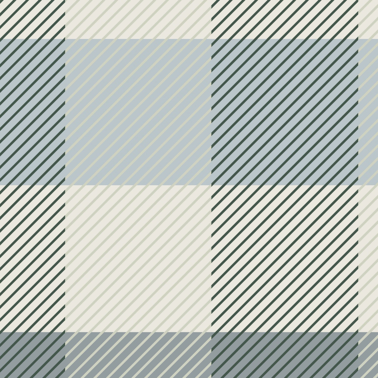 Cozy Plaid Squares Wallpaper - Blue