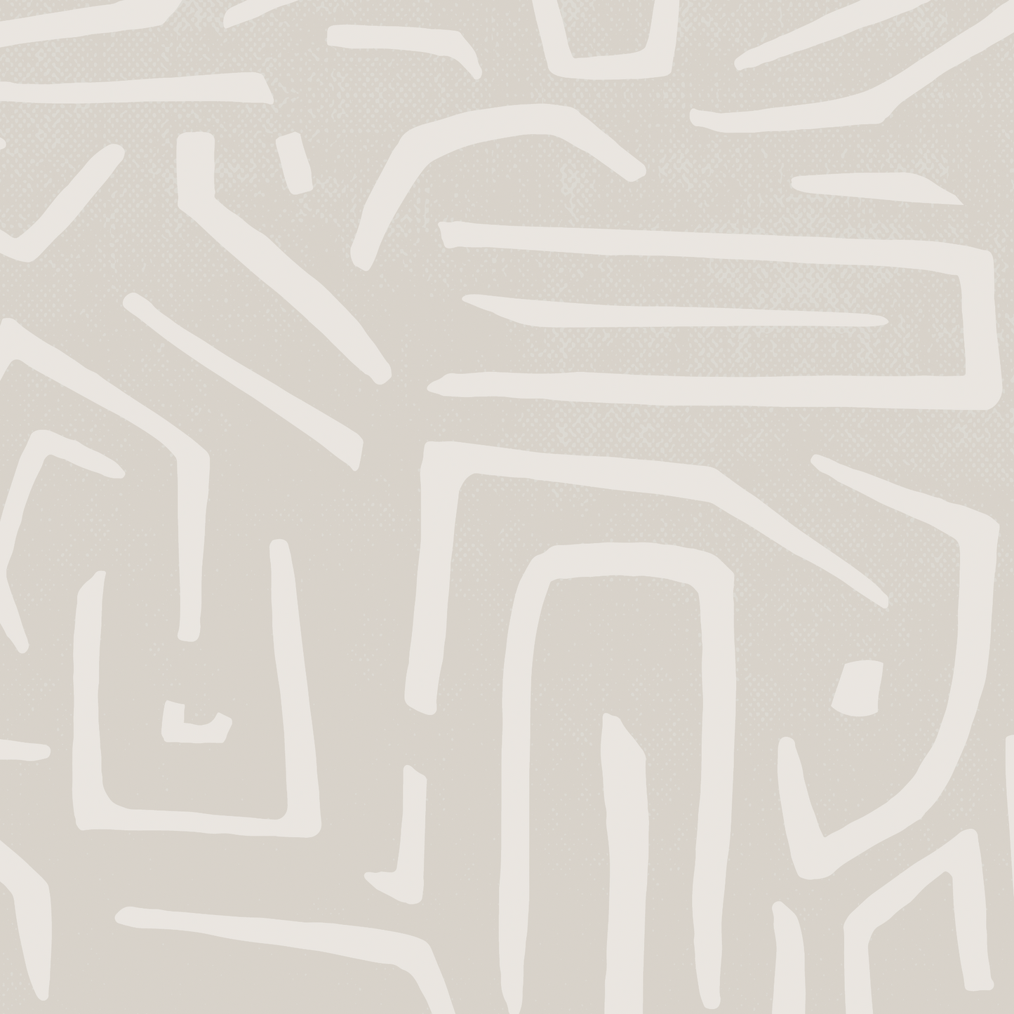 Modern Maze Wallpaper - Bone