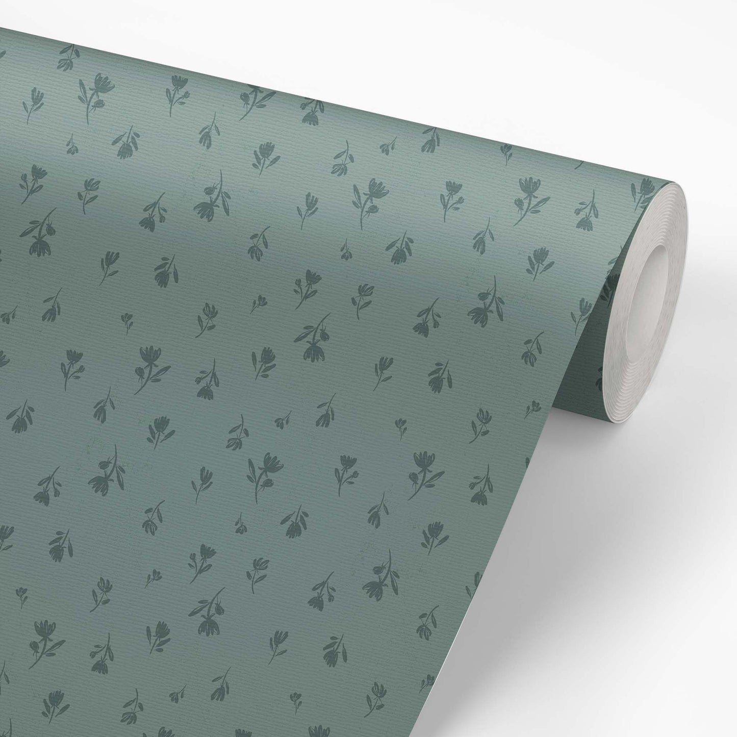 Wallpaper panel featuring Cayla Naylor Annette-Cyprus Peel and Stick Wallpaper - a floral pattern