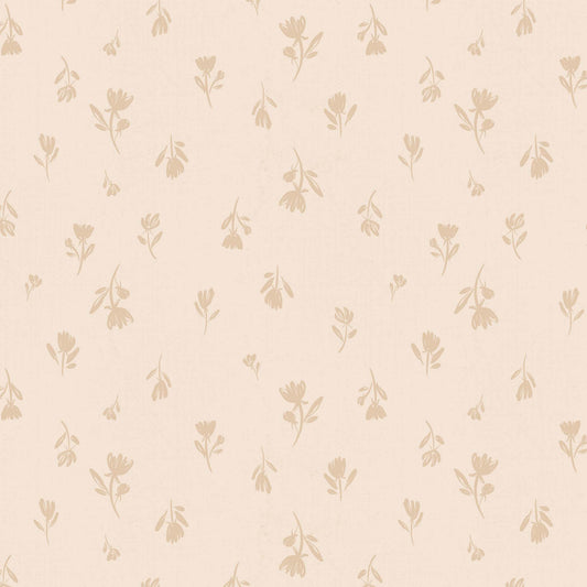 Close up featuring Cayla Naylor Annette-Dogwood Peel and Stick Wallpaper - a floral pattern
