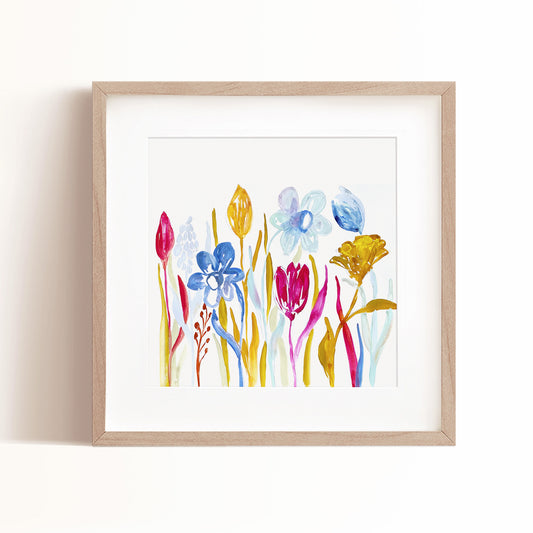 Romance Flowers Art Print