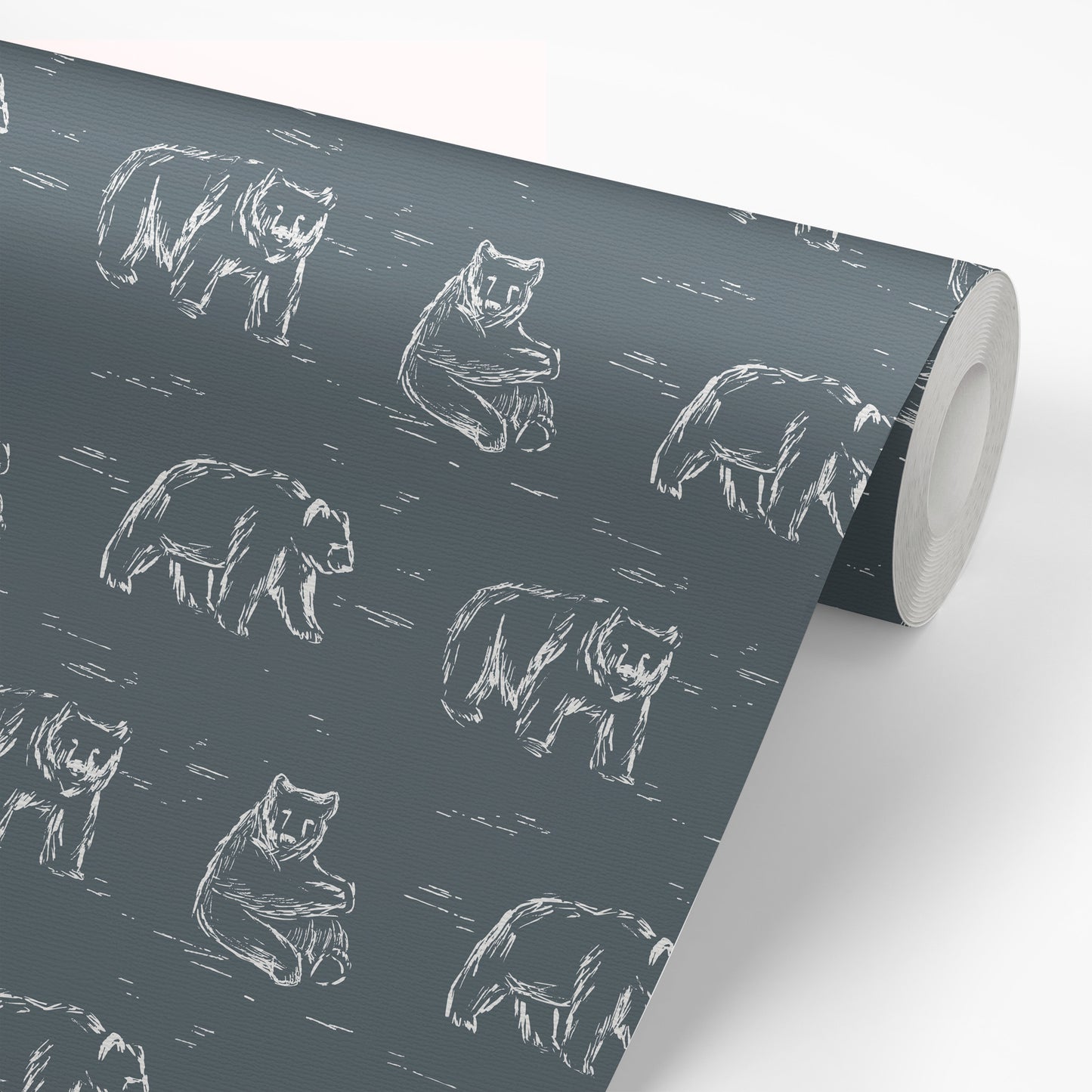 Bears Wallpaper - Navy