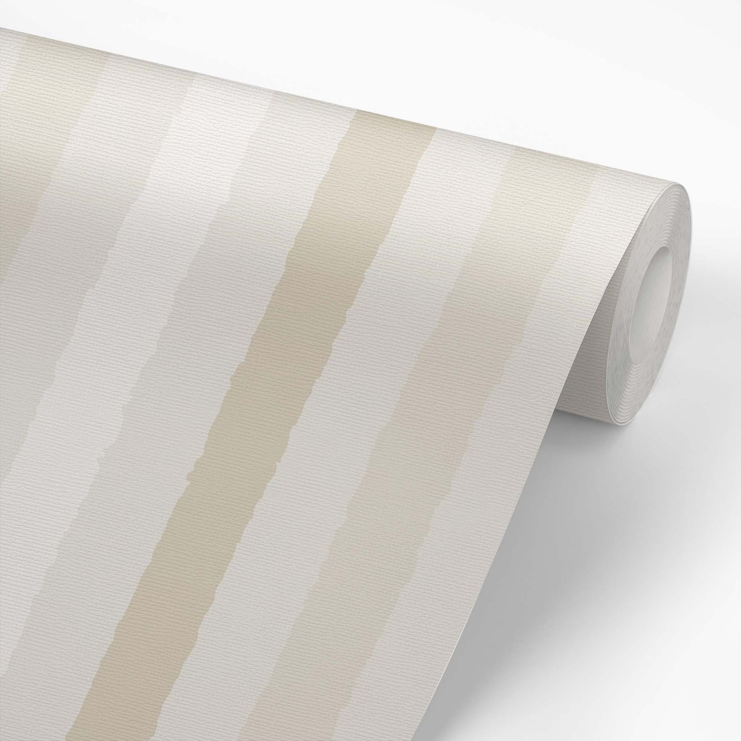 Wallpaper panel featuring Iris + Sea Bold Stripe- Neutral - a striped pattern