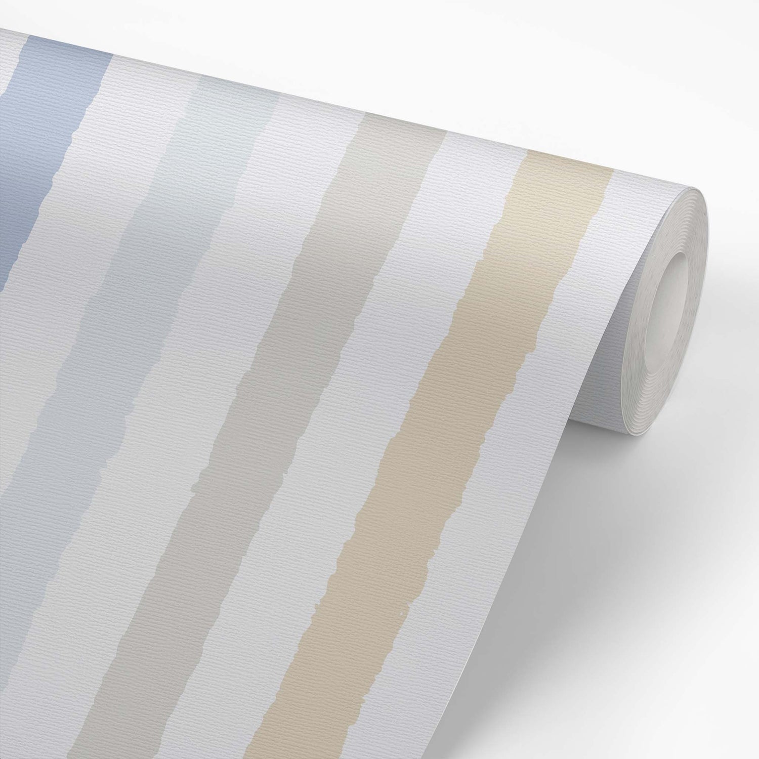 Wallpaper panel featuring Iris + Sea Bold Stripe- Blue - a striped pattern