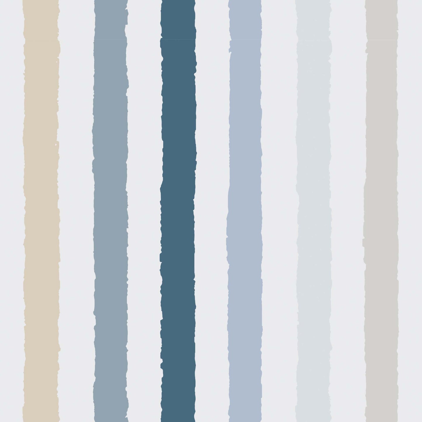 Close up featuring Iris + Sea Bold Stripe- Blue - a striped pattern
