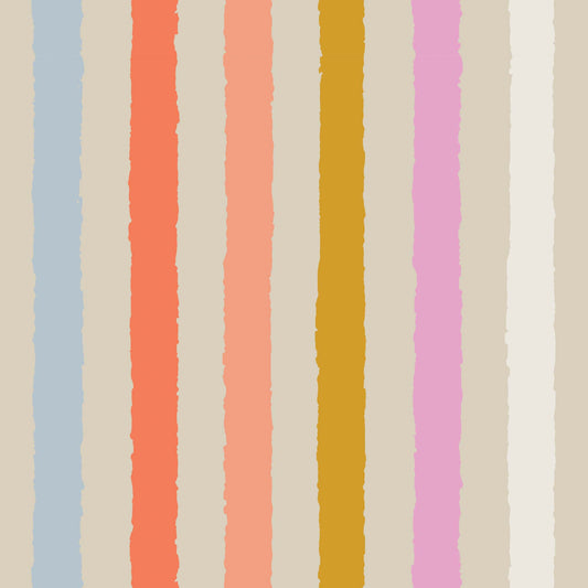 Close up featuring Iris + Sea Bold Stripe- Multi - a striped pattern