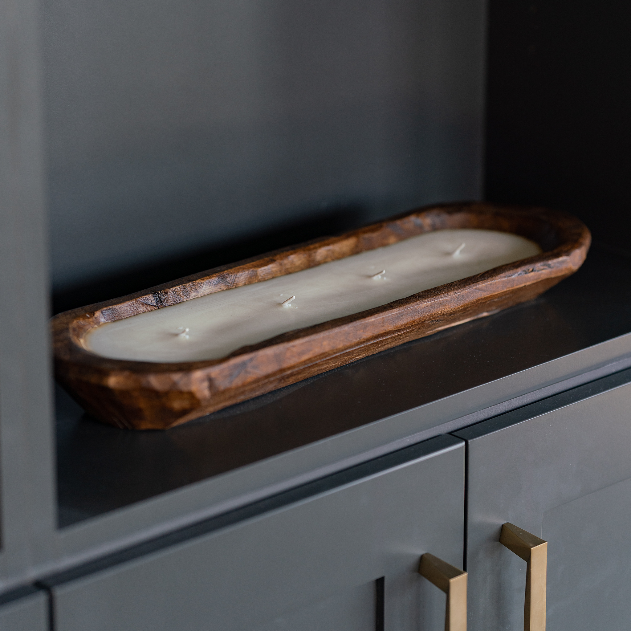 Volcano Candle Wooden Tray