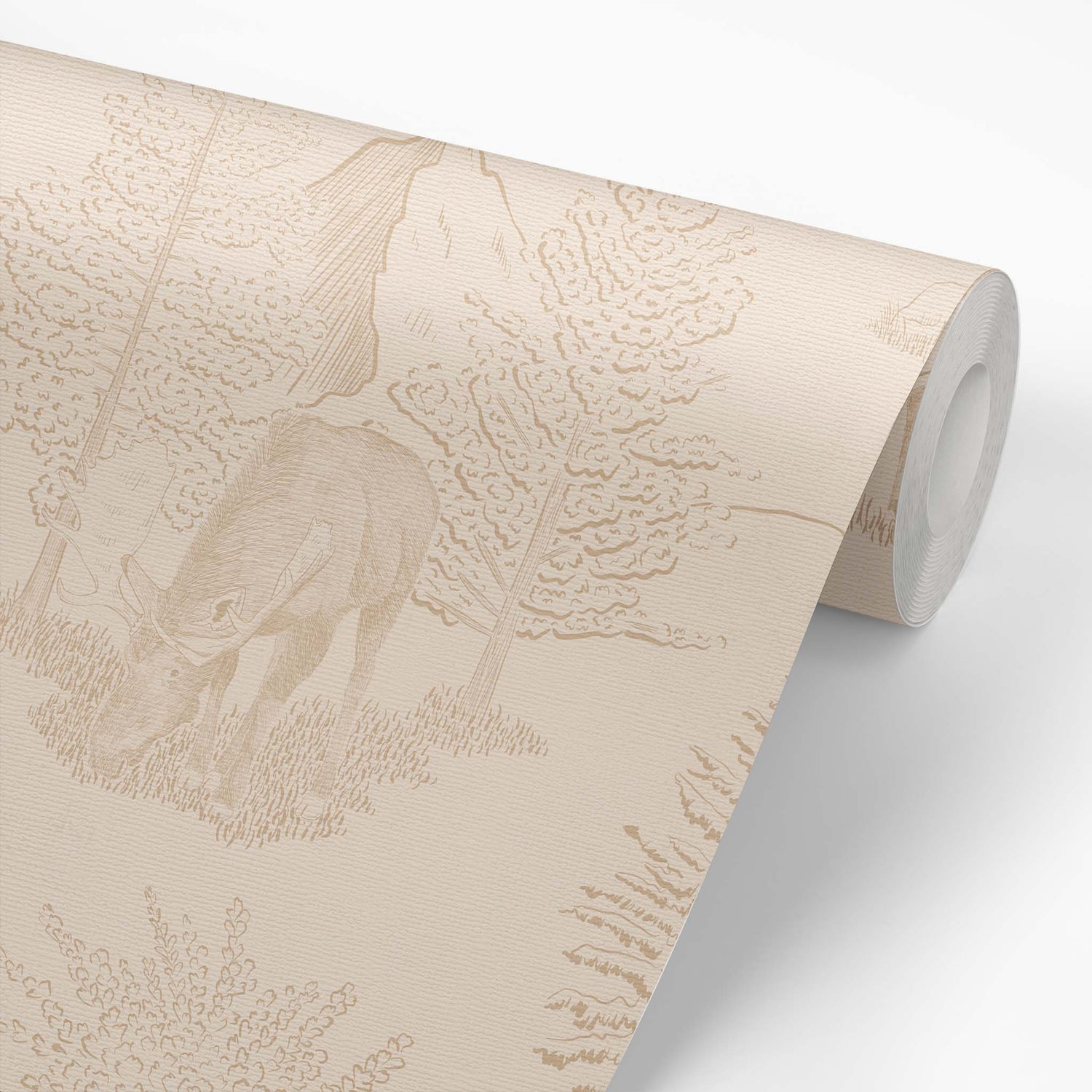 Wallpaper panel featuring Cayla Naylor Denali- Dogwood Peel and Stick Wallpaper - a nature inspired pattern