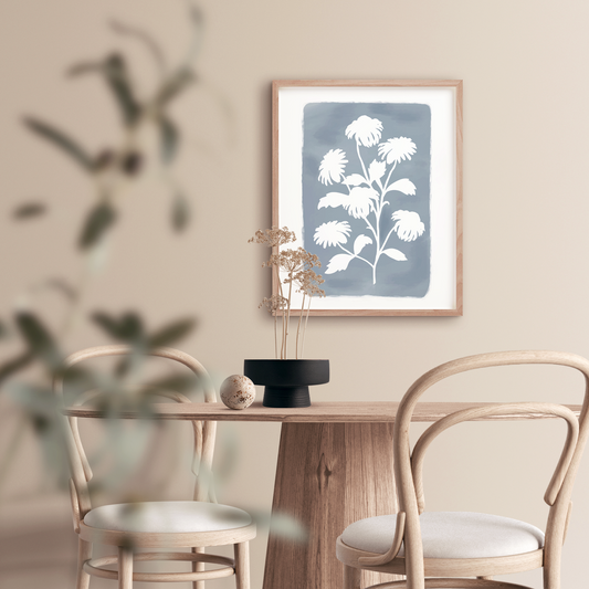 Floral Silhouette Art Print