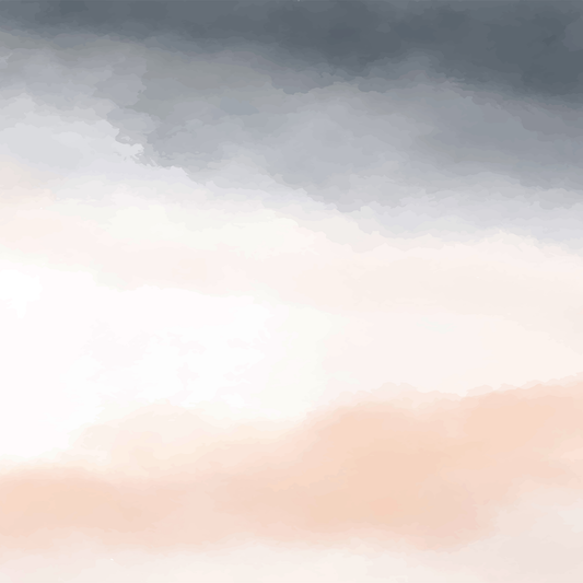 Painted Clouds Mural - Blue