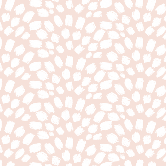 Painted Scallops Wallpaper - Pink