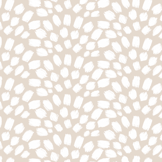 Painted Scallops Wallpaper - Sand