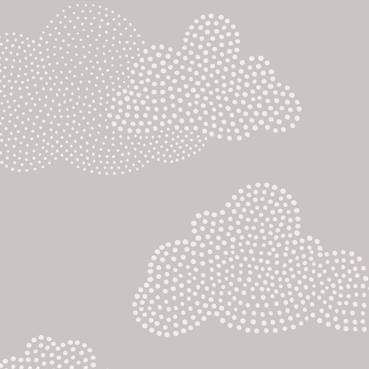 Clouds Wallpaper - Warm Greige