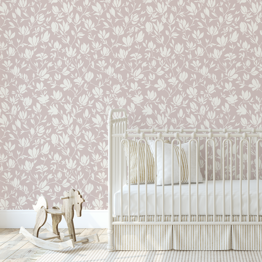 Flora Wallpaper - Ladylike Pink