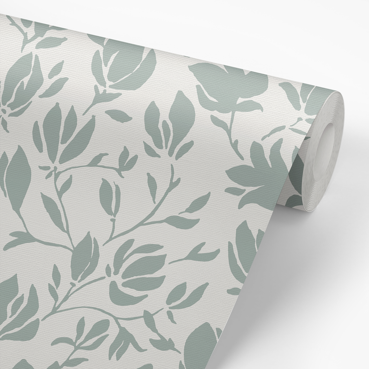 Flora Wallpaper - Sage Flowers – Ayara Home