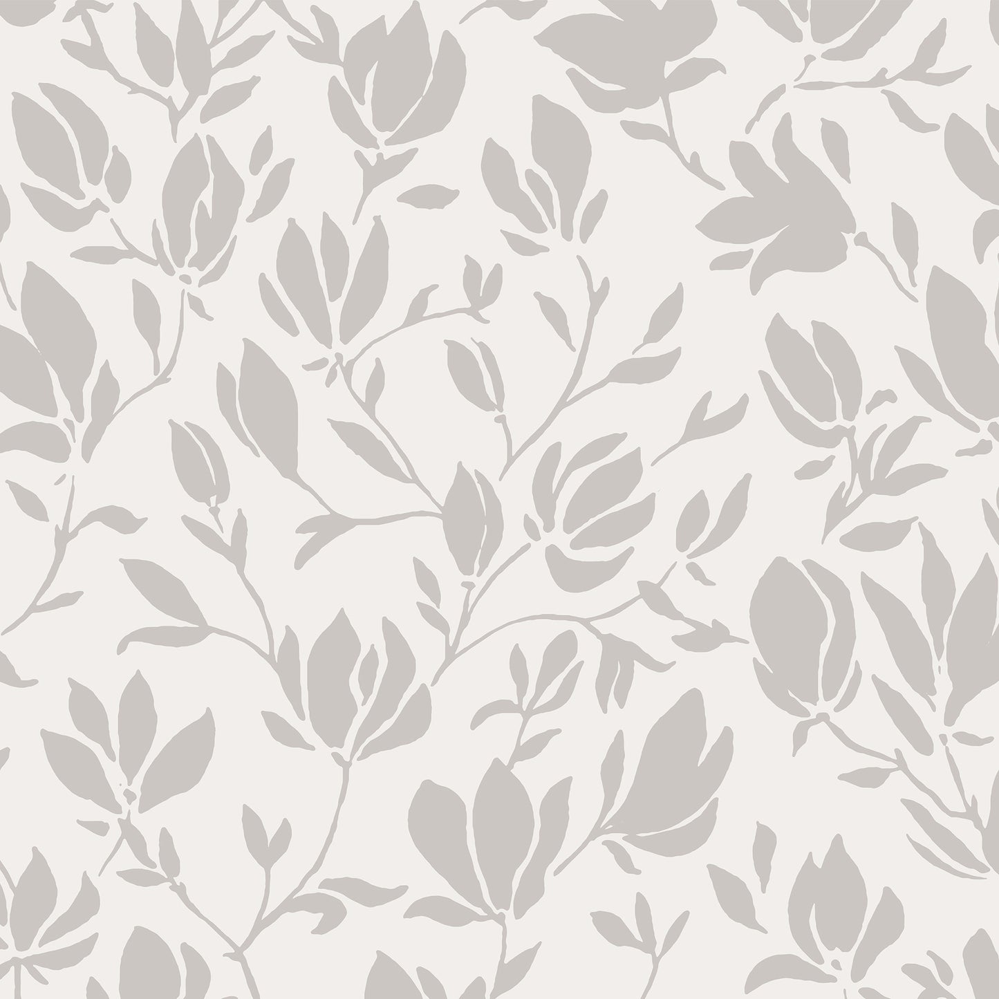 Flora Wallpaper - Warm Greige Flowers
