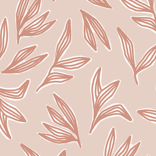Sprigs Wallpaper - Rose Pink