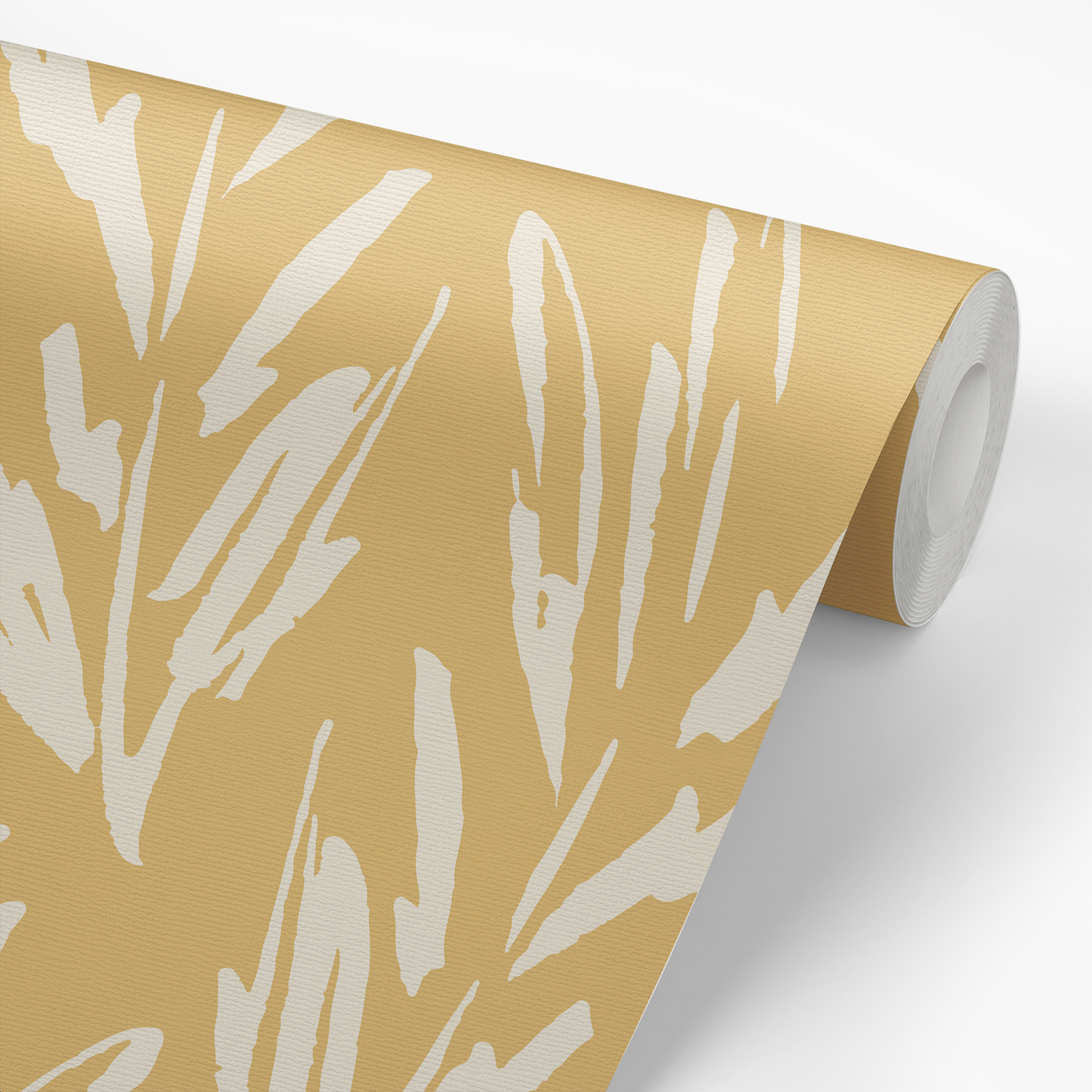 Herb Bundles Wallpaper - Ochre/Cream