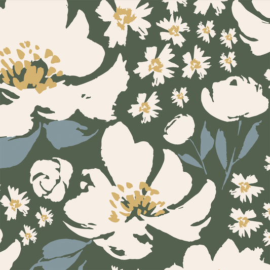 Secret Garden Wallpaper - Moody Green