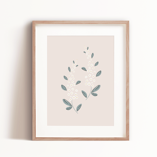 Sweet Delphinium Art Print