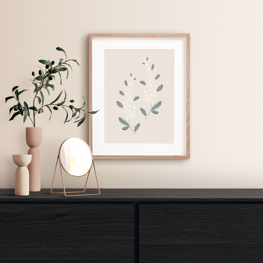 Sweet Delphinium Art Print