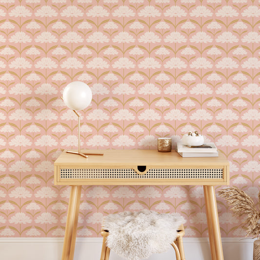 Vintage Peonies Wallpaper - Blush
