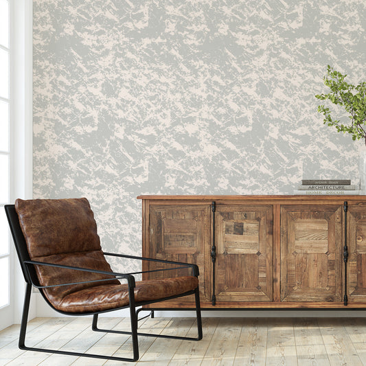 Faux Stone Wallpaper - Gray