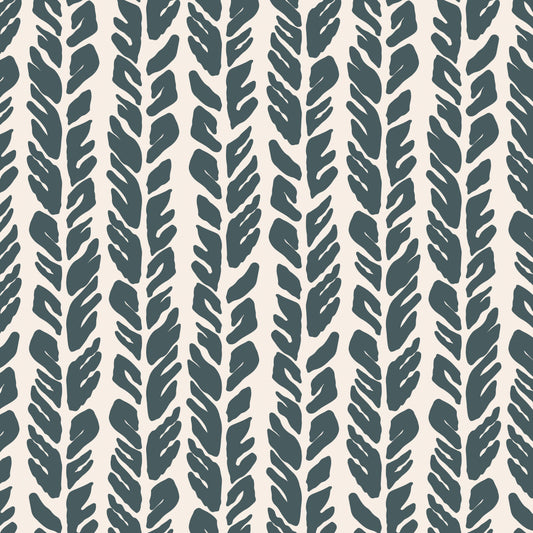 Oak Grains Wallpaper - Deep Green