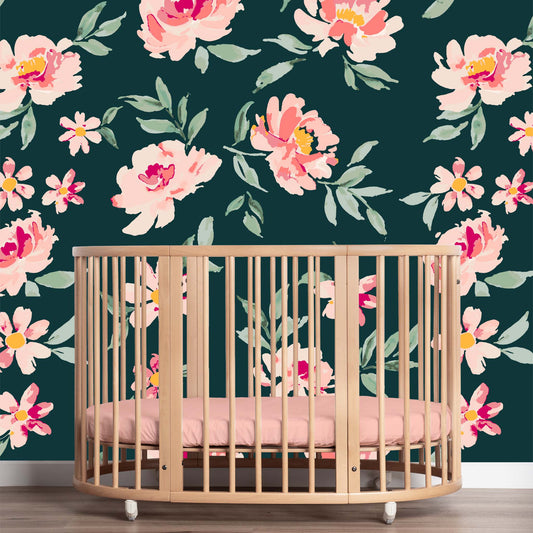 Peonies Mural
