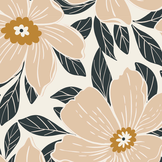 Tropical Hibiscus Mural