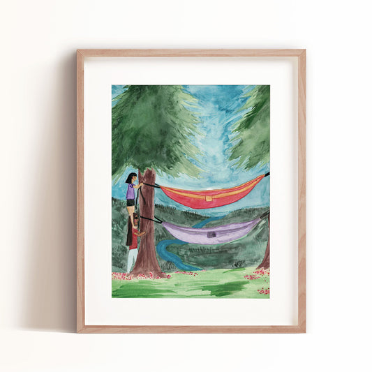 Hammocks Art Print