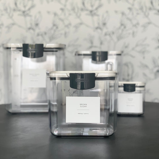 Minimalist Labels for Baking and Pantry