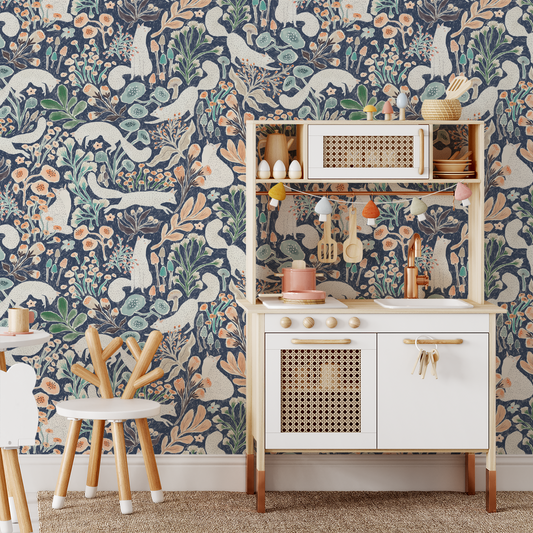 Fox Friends Wallpaper - Ink