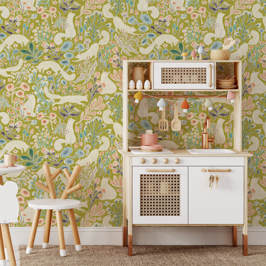 Fox Friends Wallpaper - Marigold