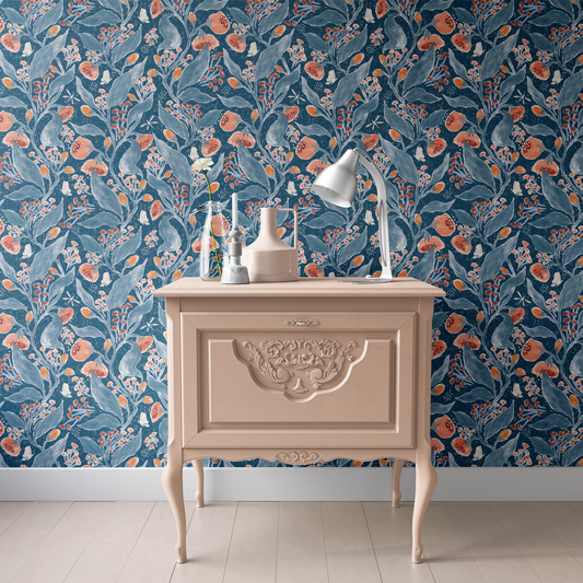 Rose Garden Wallpaper - Ink