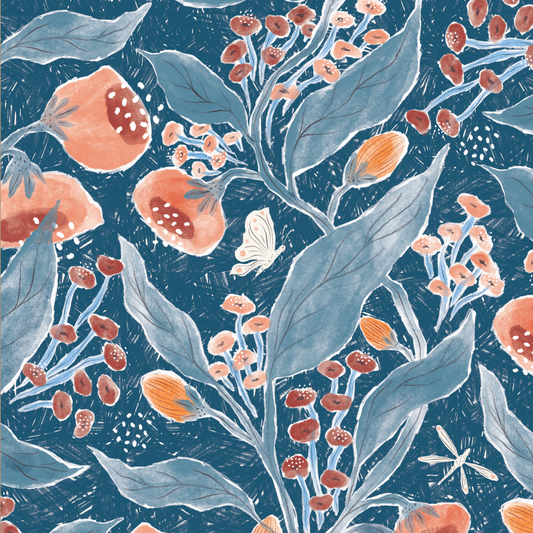 Rose Garden Wallpaper - Ink