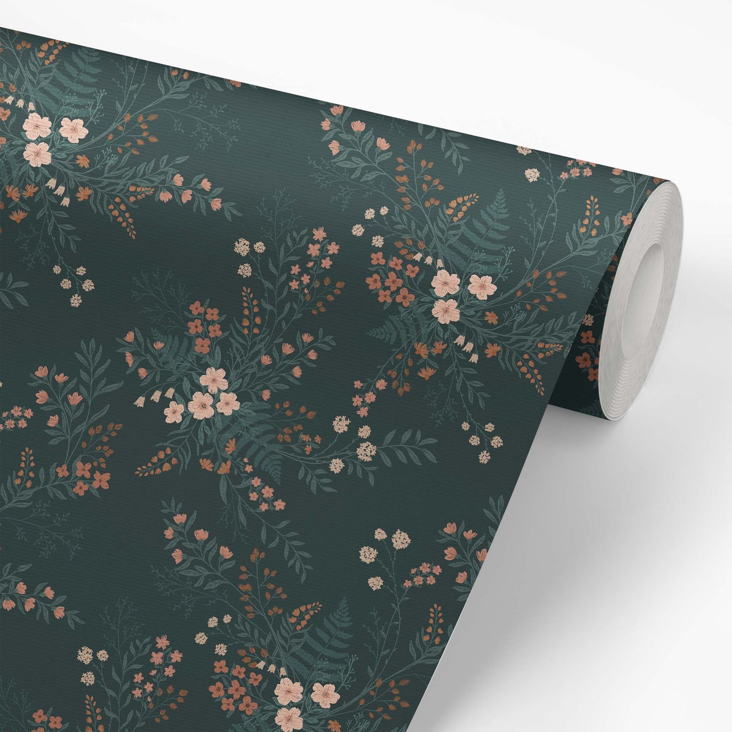 Wallpaper panel featuring Cayla Naylor Juniper- Forest Peel and Stick Wallpaper - a foliage pattern
