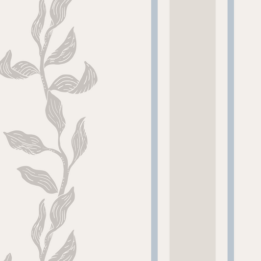 Legacy Wallpaper - Greige and Light Gray Blue