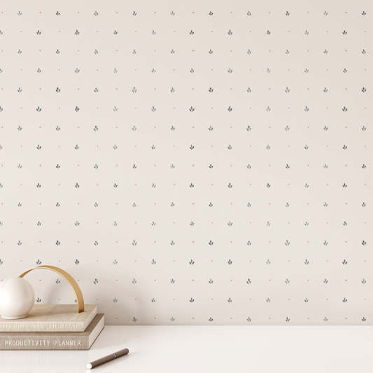 Delicate Dotty Wallpaper - Dark