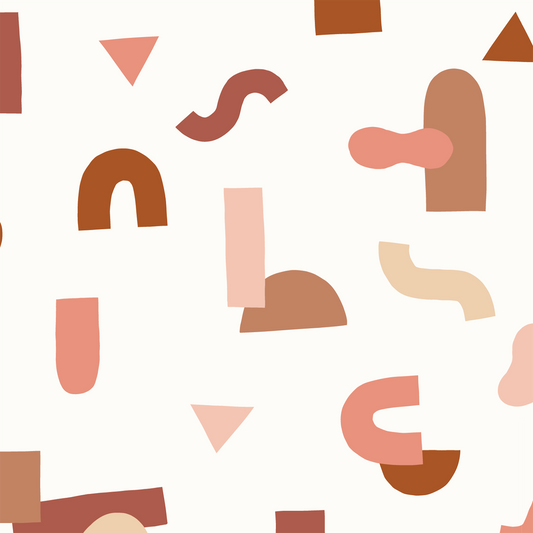 Playful Shapes Wallpaper - Warm