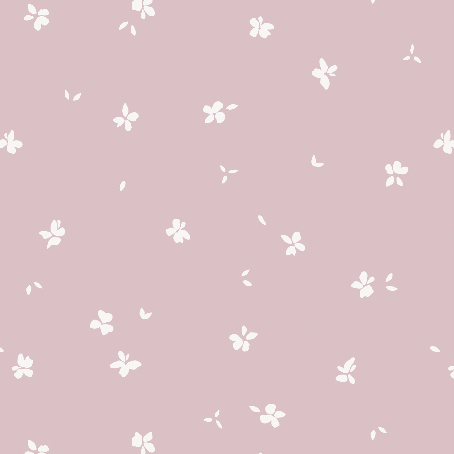Tiny Floral Wallpaper - Mauve